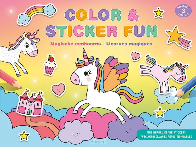 Color & Sticker Fun - Magische eenhoorns