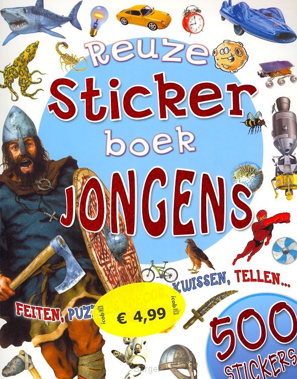 Reuze stickerboek voor jongens