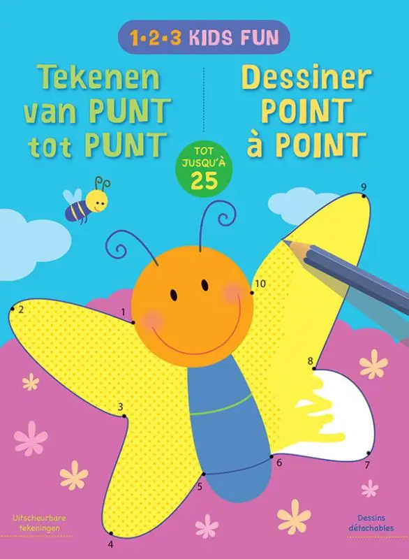 1-2-3 Kids Fun - Tekenen van punt tot punt tot 25 / 1-2-3 Kids Fun - Dessiner point à point jusqu'à 25