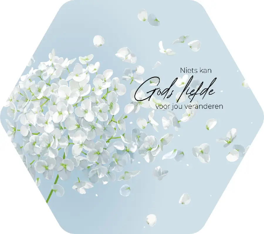 Niets kan Gods liefde  Maat M 25cm