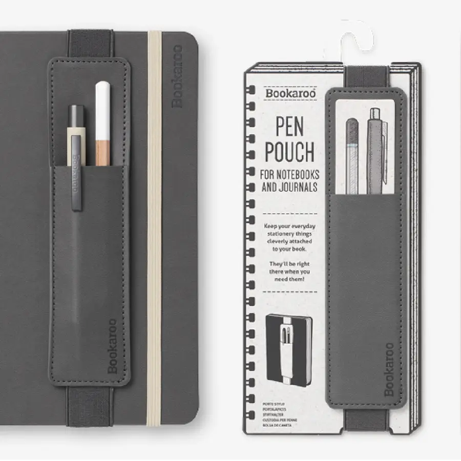 Bookaroo Pen Pouch - Charcoal