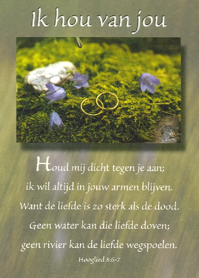 Wenskaart hooglied 8:6-7