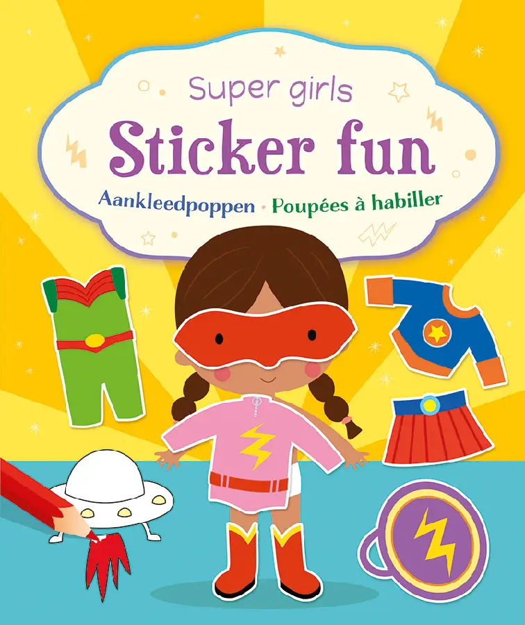 Super girls sticker fun - aankleedpoppen