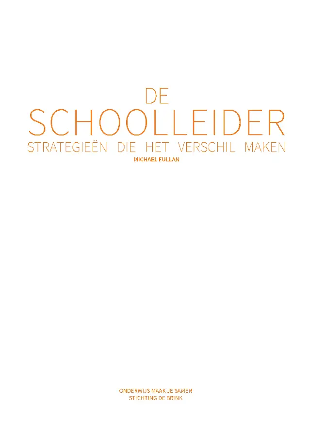 De schoolleider
