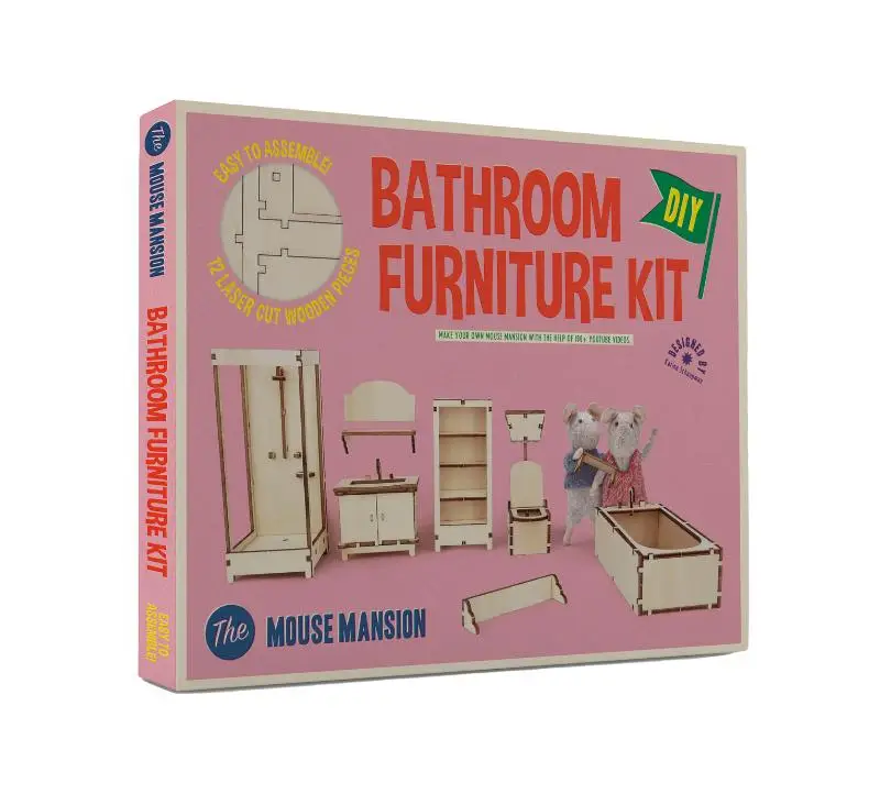 Muizenhuis knutselkit - badkamer