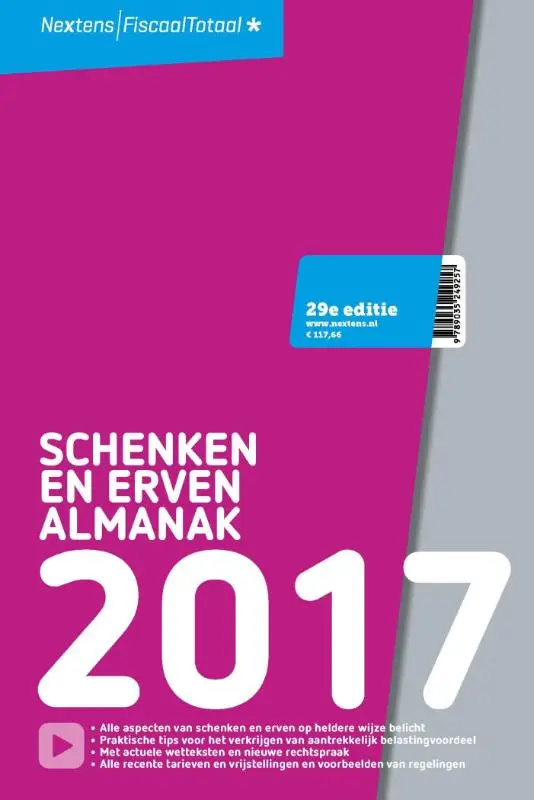 Nextens schenken en erven almanak / 2017