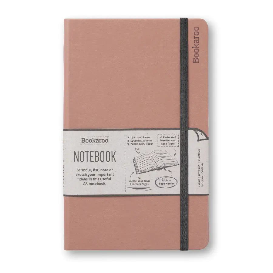 Bookaroo A5 notebook - Blush