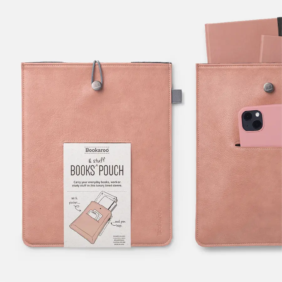 Bookaroo Books & Stuff Pouch - Blush