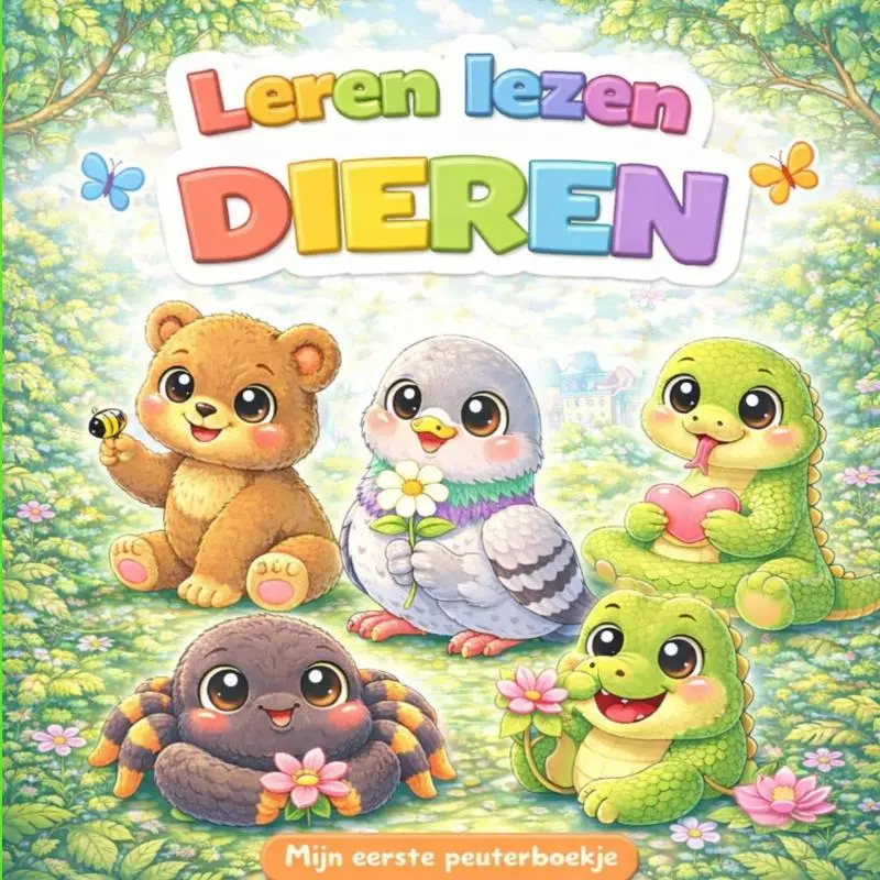 peuterboekje, mijn eerste boekje, leren lezen, dieren