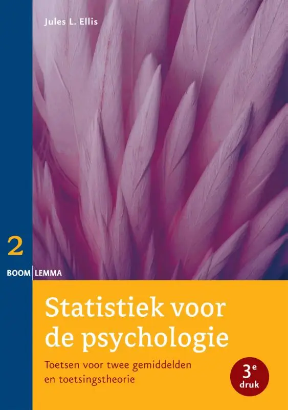 Statistiek voor de psychologie / Deel 2 toetsen voor twee gemiddelden en toetsingstheorie