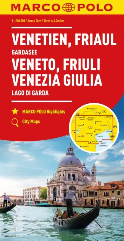 Marco Polo Wegenkaart 04 Venetië, Friuli, Gardameer