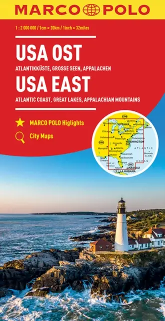 Marco Polo Wegenkaart USA Oost