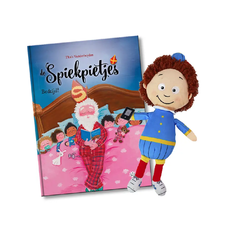 De Spiekpietjes, pakket pop jongen licht + Bedtijd! (voordeelpakket boek + Spiekpietjespop) (voordeelpakket boek + Spiekpietjespop) (voordeelpakket boek + Spiekpietjespop) (voordeelpakket boek + Spiekpietjespop)