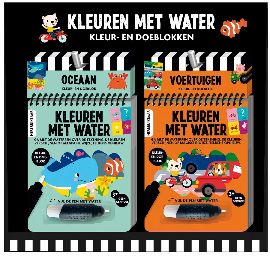 Display kleuren met water 4 - 2 x 5 exemplaren