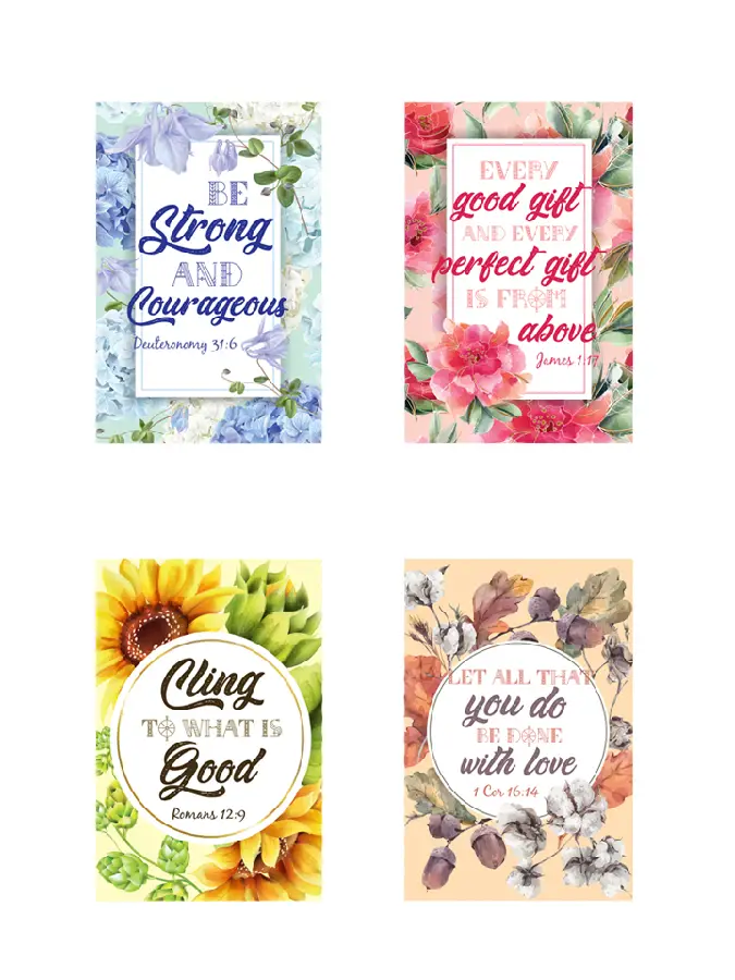 Memopads (4) Floral