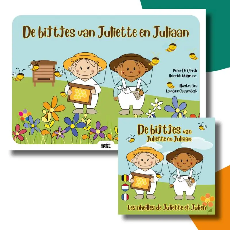 De bijtjes van Juliette en Juliaan kamishibai vertelplaten + boek