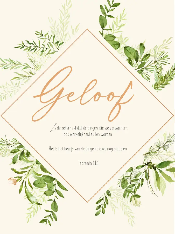 Poster A3 Geloof