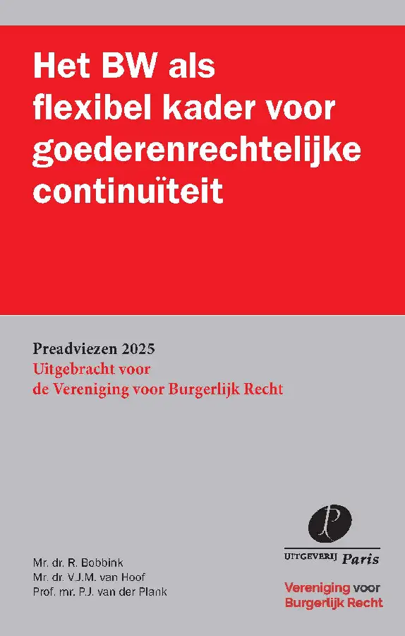 Het BW als flexibel kader voor goederenrechtelijke continuïteit