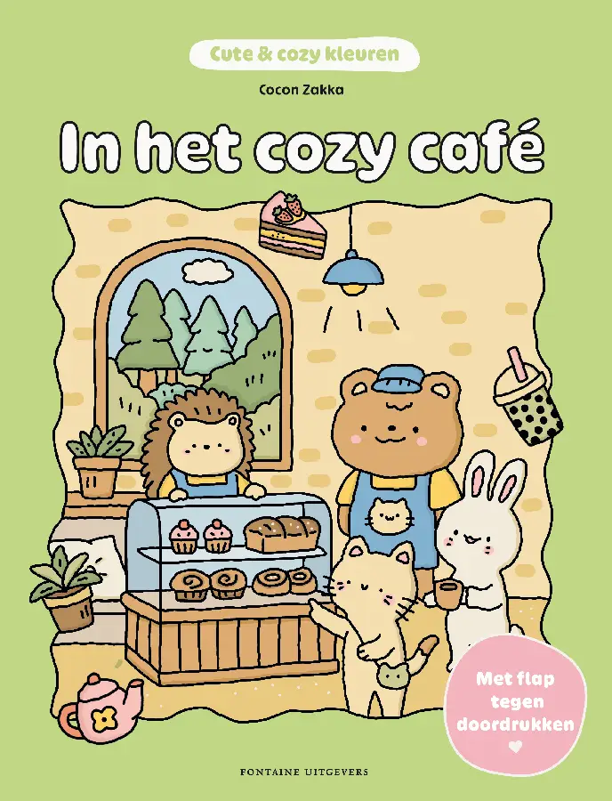 In het cozy café
