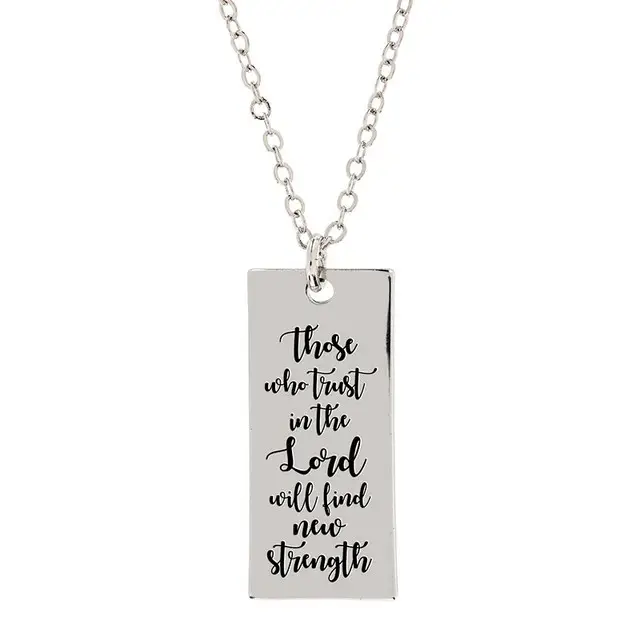 Silverplated Pendant/Necklace Thos who p