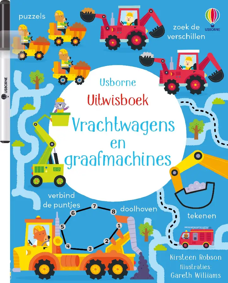 Vrachtwagens en graafmachines