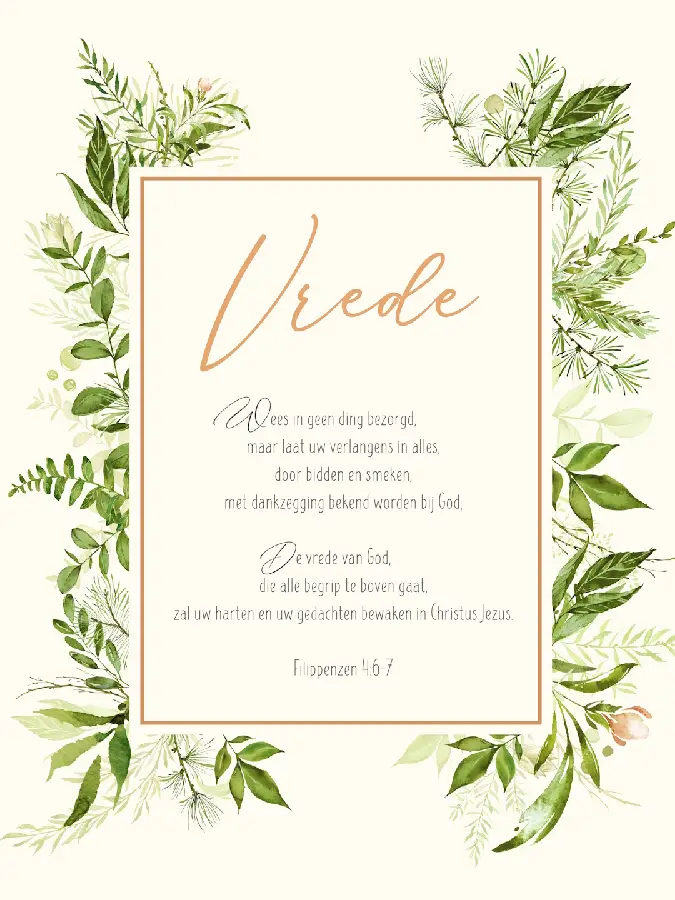 Poster A3 Vrede