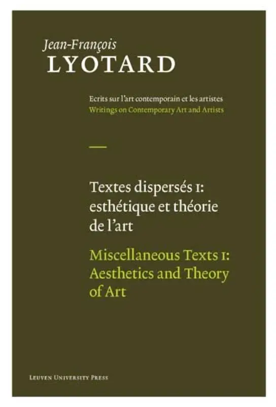 Textes disperses / Miscellaneous texts F-E / 1 esthetique et theorie de l'art / aesthetics and theory of art