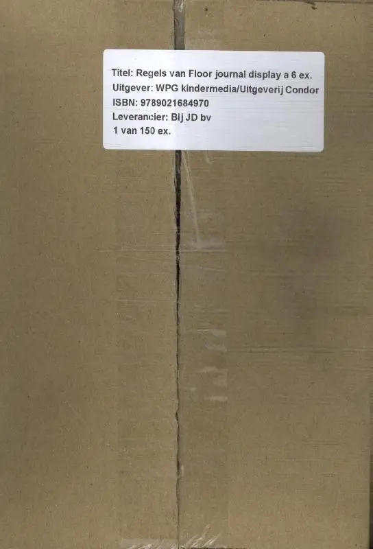 Journal Regels van Floor Display 6 ex