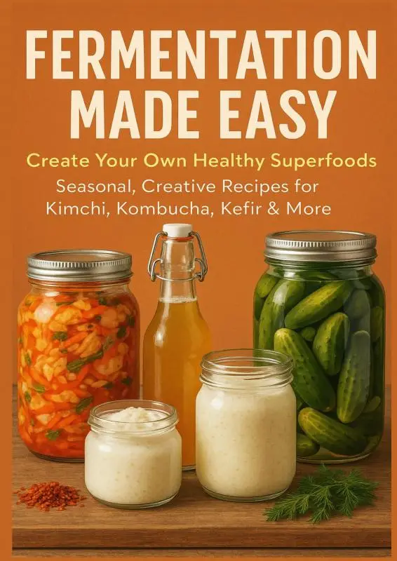 FERMENTATION MADE EASY Create Your Own Healthy Superfoods: Seasonal, Creative Recipes for Kimchi, Kombucha, Kefir & More