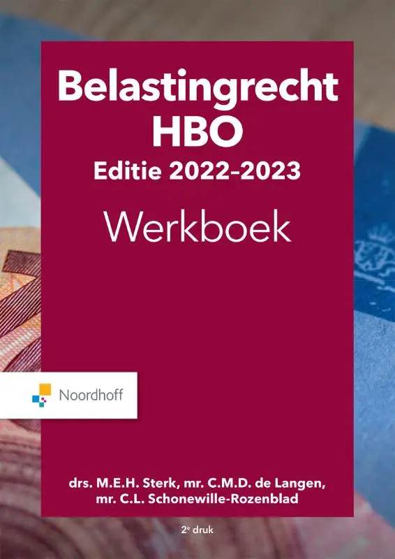2022-2023 / Belastingrecht HBO / Werkboek