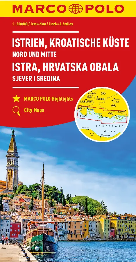 Marco Polo Wegenkaart Istrië, Kroatische Kust