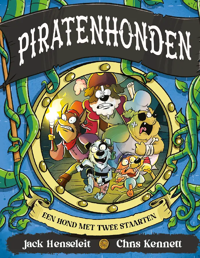 Een hond met twee staarten
