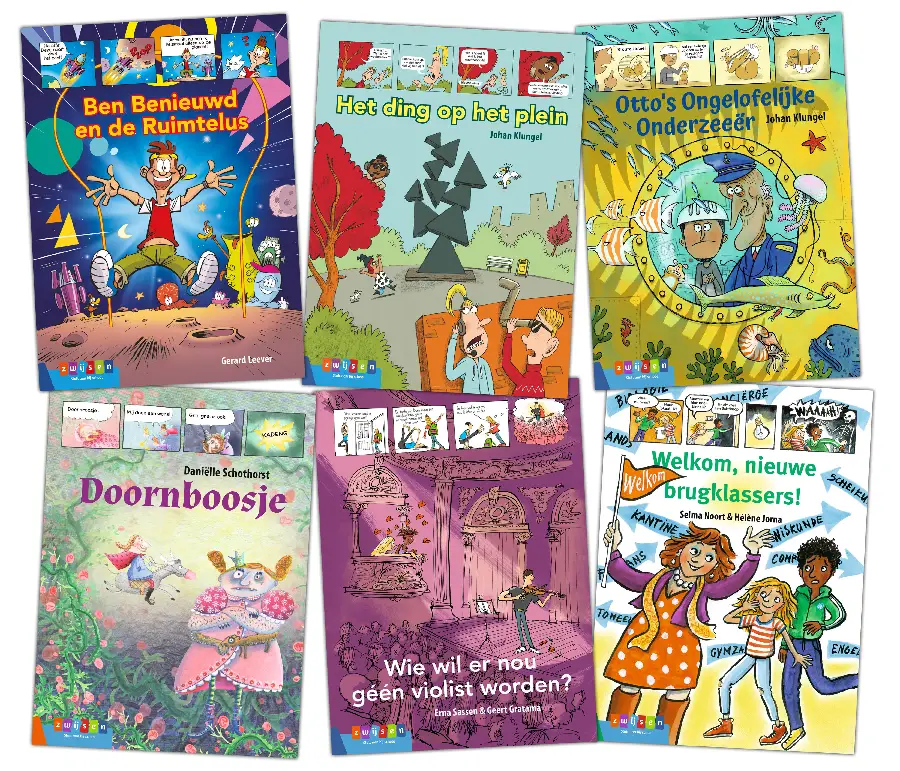 Pakket AVI strips AVI M6 en hoger (6 titels)