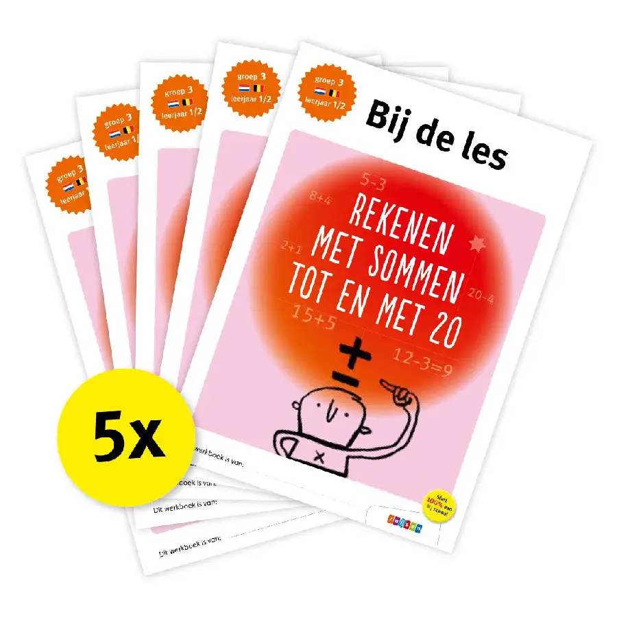 Pakket Bij de les Rekenen met sommen tot en met 20 (5 ex)