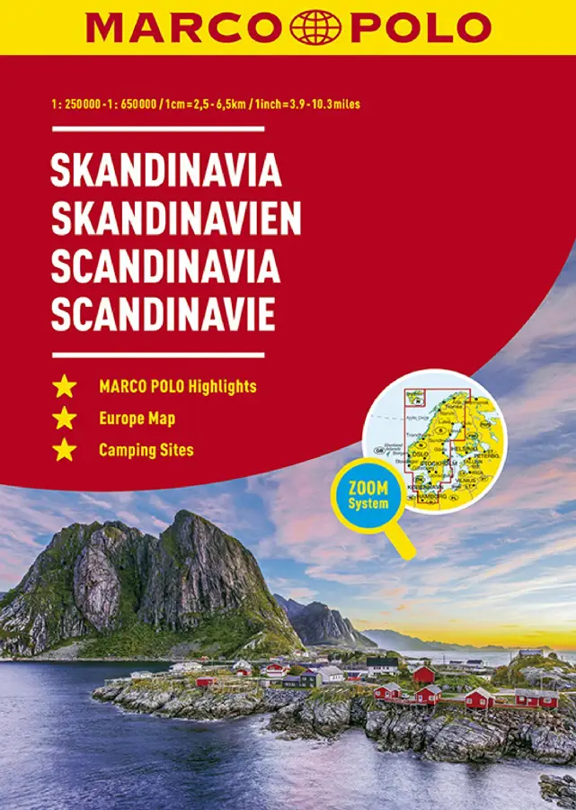 Marco Polo Wegenatlas Scandinavië