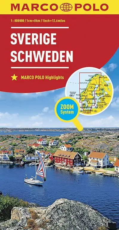 Marco Polo Wegenkaart Zweden