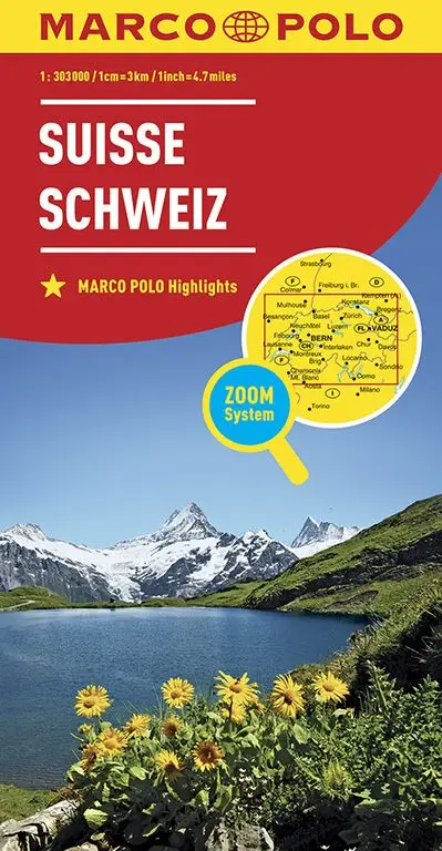 Marco Polo Wegenkaart Zwitserland