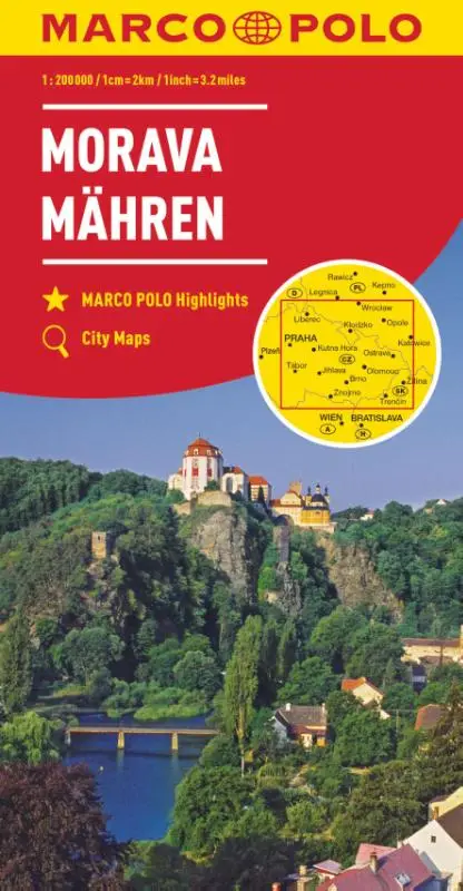 Marco Polo Wegenkaart Moravië