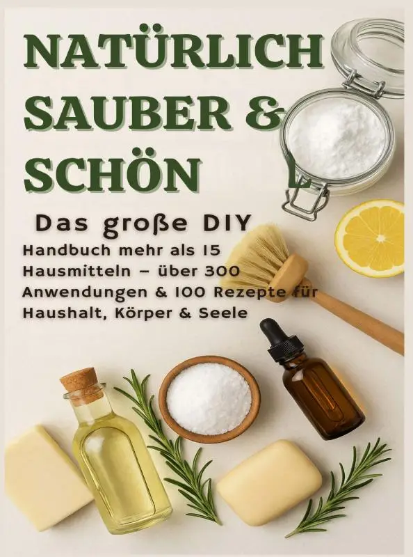 NATÜRLICH SCHÖN & SAUBER: Das große DIY-Handbuch - über 15 Haushaltszutaten, 300+ Anwendungsmöglichkeiten & 100 Rezepte für Haus, Körper & Seele