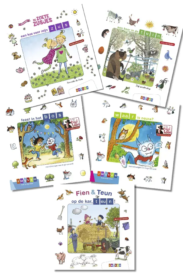 Pakket 2 kleuters samenleesboeken (5 titels)
