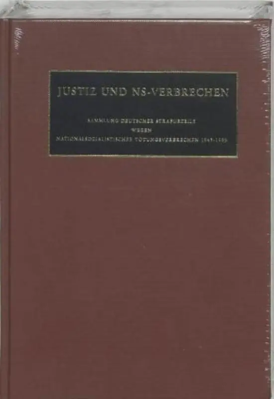 Justiz und NS-Verbrechen / XXXIX
