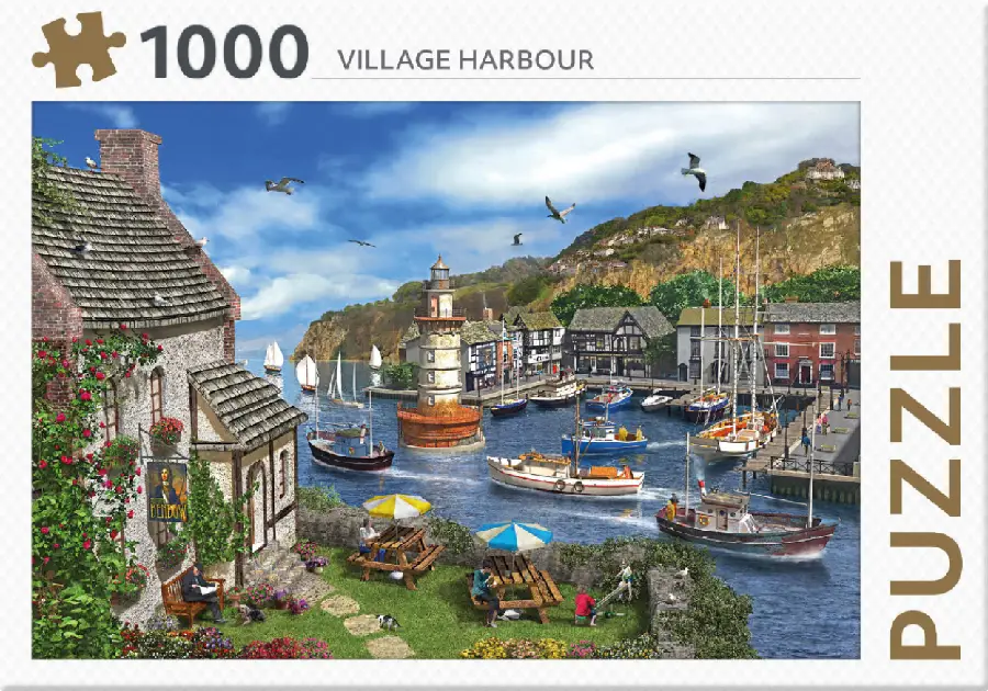 Rebo legpuzzel 1000 stukjes - Village Harbour