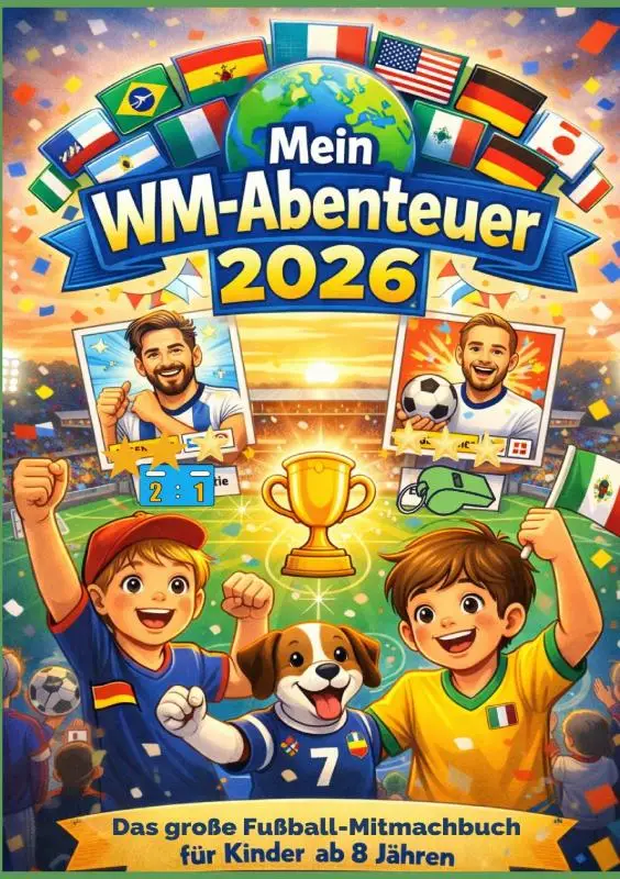 Mein WM-Abenteuer 2026' - Das große Fußball-Mitmachbuch für Kinder ab 8 Jahren