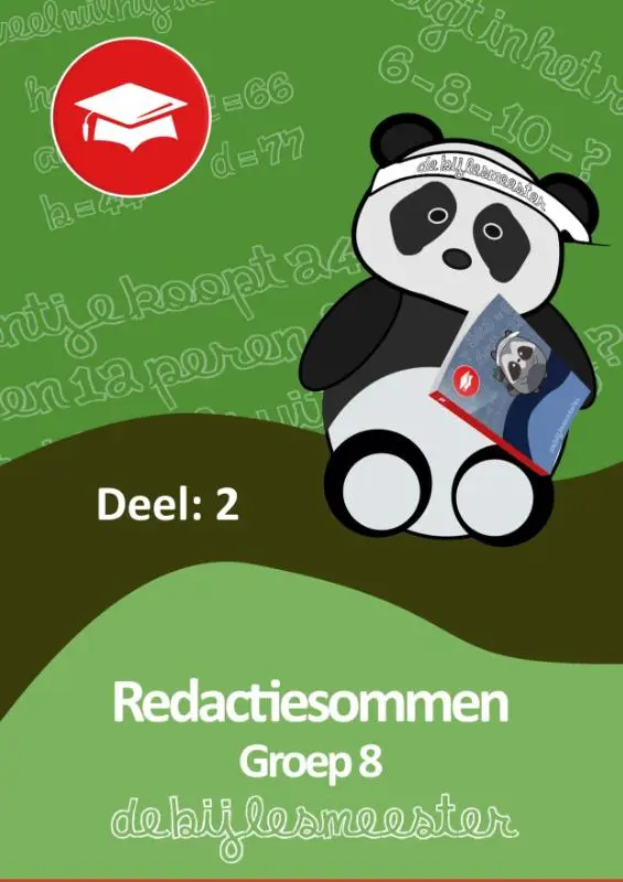 Redactiesommen / deel 2 groep 8
