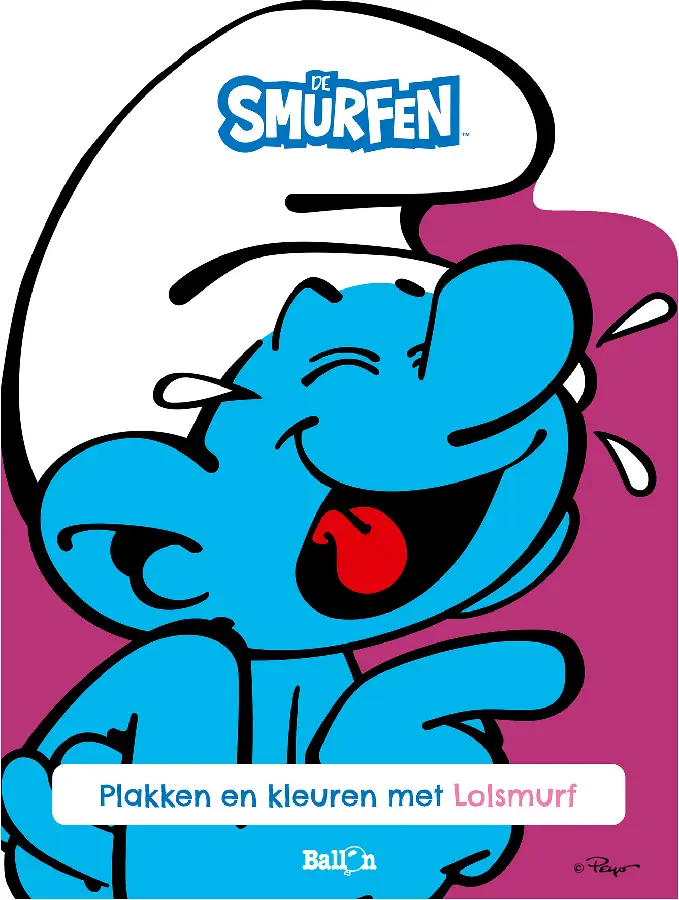 Plakken en kleuren met lolsmurf