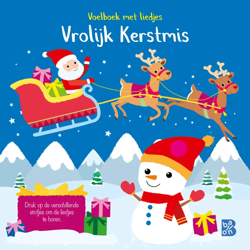Voelboek met liedjes Vrolijk Kerstmis'