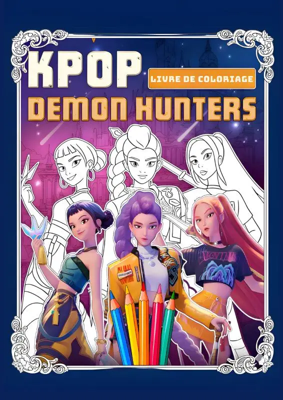Livre De Coloriage Kpop Demon Hunters