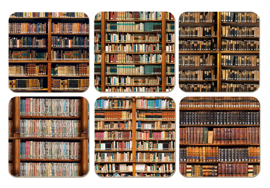 Onderzetters Boeken Kloosterbibliotheek