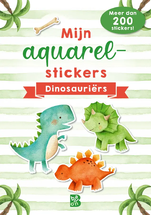 Mijn aquarelstickers dinosauriërs
