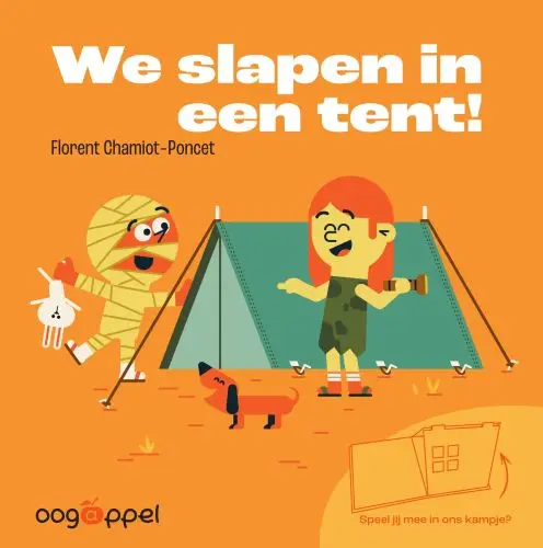 We slapen in een tent